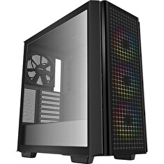 DEEPCOOL skříň CG540 / ATX / 3x120mm fan / 140mm ARGB fan / 2x USB 3.0 / tvrzené sklo