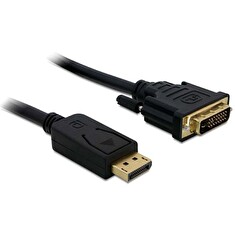 Delock kabel Displayport -> DVI 24+1 m/m 1m pozlacený