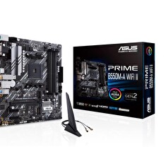 ASUS PRIME B550M-A WIFI-II soc.AM4 B550 DDR4 mATX M.2 D-Sub DVI HDMI WIFI BT