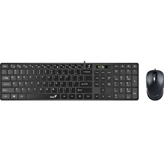 GENIUS Slimstar C126/ Drátový set/ USB/ černá/ CZ+SK layout