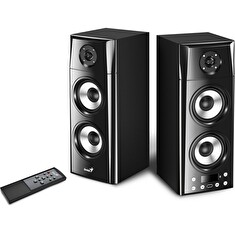 GENIUS repro SP-HF2800 BT/ 2.0/ 60W/ Dřevěné/ Bluetooth/ USB/ dálkové ovládání