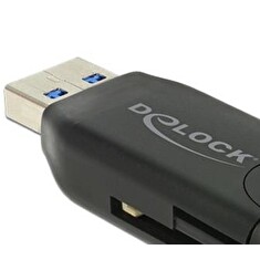 DeLOCK Micro USB OTG Card Reader + USB 3.0 A male - Čtečka karet (MS, MMC, SD, microSD, SDHC, SXC) - USB 2.0/USB 3.0