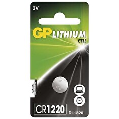 GP Lithiová knoflíková baterie CR1220, blistr