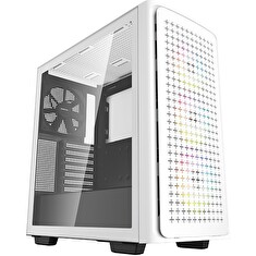 DEEPCOOL skříň CK560 / ATX / 2x140 mm fan / 2xUSB 3.0 / USB-C / bílá