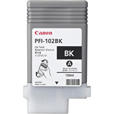 Canon cartridge PFI-102BK iPF-500, 6x0, 7xx, LP-xx (PFI102BK)/black/130ml