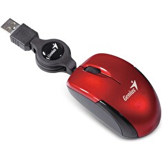 GENIUS Micro Traveler V2/ drátová/ 1200 dpi/ USB/ červená