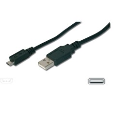 PremiumCord Kabel micro USB 2.0, A-B 0,5m