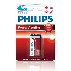 Philips baterie 9V PowerLife, alkalická - 1ks