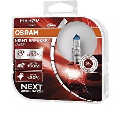 OSRAM žárovka H1 12V, 55W Night Breaker Laser Next Generation +150% - sada 2 kusů