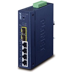 Planet IGS-4215-4T2S průmyslový L2 switch, 4x1Gb, 2x 1Gb SFP, dual 9-48VDC, -40~75°C, IP30