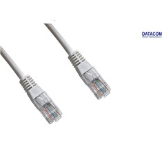 DATACOM Patch cord UTP CAT6 0,5m bílý