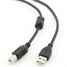 GEMBIRD Kabel USB A-B 1,8m 2.0 HQ s ferritovým jádrem