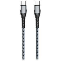 Colorway Datový Kabel USB-C/ USB-C/ 3A/ Fast Charging 65W/ 2m/ Šedivý