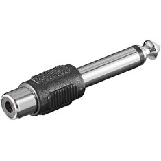 PremiumCord Adaptér 6,3mm Mono plug - 1xCINCH Male/Female