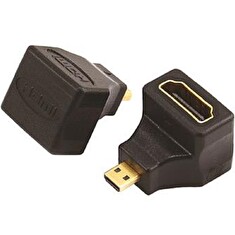 PremiumCord Adapter Micro HDMI Male na HDMI Female zahnutý do pravého úhlu 90°