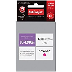 ActiveJet inkoust Brother LC-1240M, 12 ml, new AB-1240MNX