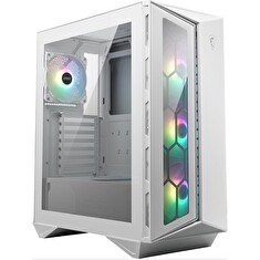 MSI skříň MPG GUNGNIR 110R WHITE/ bez zdroje/ levé temperované sklo/ 4x 120 mm ARGB fan/ 1x USB-C/ 2x USB 3.0/ bílá