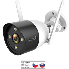 Tenda CT6 - Venkovní IP66 Wi-Fi 2K (3MP) kamera,noční LED,dvoucestné audio,microSD,detekce pohybu,CZ