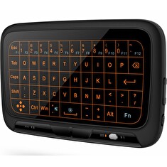 XtendLan bezdrátový dálkový ovladač H18B/ s podsvitem/ vestavěná klávesnice/ kompatibilní s Android/ W10/ Linux/ černý