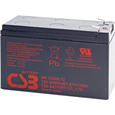 CSB Pb záložní akumulátor VRLA AGM 12V/9Ah (HR1234W F2)