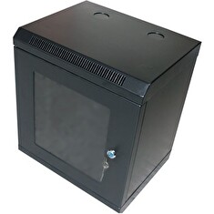 XtendLan Skříň 10", 12U, 280x350, černý, prosklený