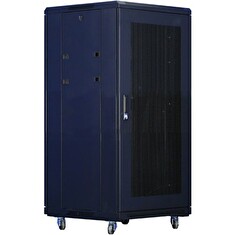 XtendLan 18U/600x800 stojanový, černý, perforované dveře a záda