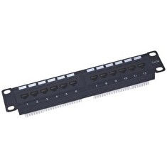 XtendLan Patch panel 10", 12 portů, 1U, Cat5e