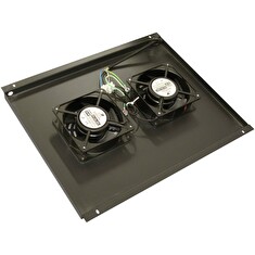 XtendLan Ventilace pro stojanové rozvaděče ECO hloubky 600mm, 2x ventilátor, černá