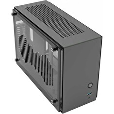 Zalman skříň M2 Mini / mini tower / ITX / 80 mm fan / USB 3.0 / USB 3.1 / riser card / prosklené bočnice / antracitová
