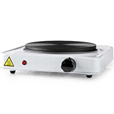NEDIS elektrický vařič/ 1 plotýnka/ výkon 1500 W/ ochrana proti přehřátí/ bílý