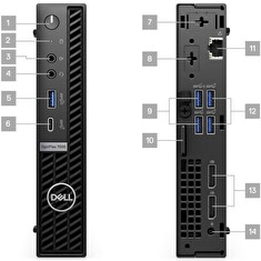 DELL OptiPlex MFF 7000/i5-12500T/16GB/256GB SSD/W11P/WiFi/vPRO/3Y PS NBD