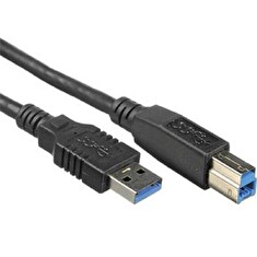 PremiumCord Kabel USB 3.0 Super-speed 5Gbps A-B, 9pin, 0,5m