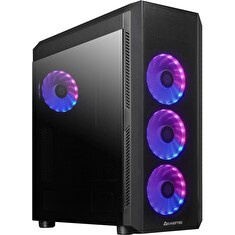 CHIEFTEC MidT Scorpion 4 GL-04B-OP / ATX / 2x USB3.0 / 1x USB2.0 / 4x120mm fan / ARGB/ průhledná bočnice / černá