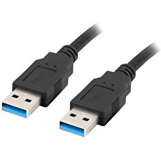 LANBERG USB-A M / M 3.0 kabel 0,5m, černý