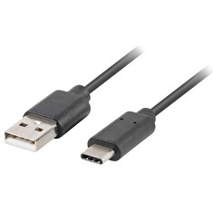 LANBERG USB-C (M) na USB-A (M) 2.0 kabel 1,8m, černý, rychlé nabíjení 3.0