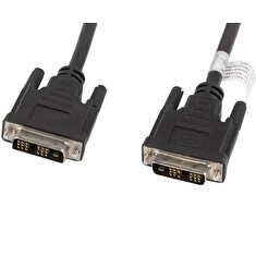 LANBERG připojovací kabel DVI-D(18+1) na DVI-D (18+1), M/M, délka 1,8m, single link, černý