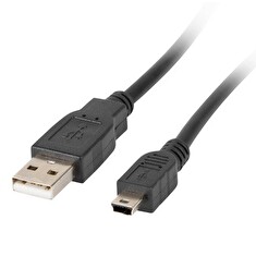 LANBERG USB MINI (M) na USB-A (M) 2.0 kabel 0,3m, černý (CANON)