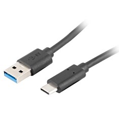LANBERG USB-C (M) na USB-A (M) 3.1 kabel 1,8m, černý