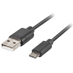 LANBERG USB Micro (M) na USB-A (M) 2.0 kabel 3m, černý, rychlé nabíjení 3.0