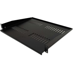 XtendLan Police 400mm, univerzal, 1U, 25kg nosnost, černá, předsunutá