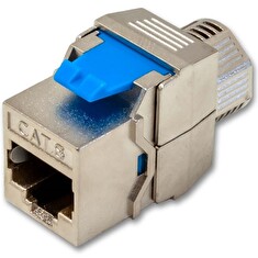 XtendLan Keystone jack RJ45, zaklapávací, CAT7,CAT8, STP, instalace bez nástrojů