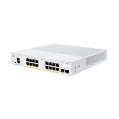 Cisco switch CBS350-16FP-2G, 16xGbE RJ45, 2xSFP, fanless, PoE+, 240W - REFRESH