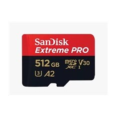 SanDisk micro SDXC karta 512GB Extreme PRO (200 MB/s Class 10, UHS-I U3 V30) + adaptér