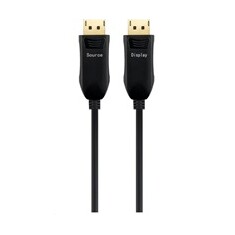 PREMIUMCORD Optický DisplayPort 1.4 přípojný kabel M/M, zlacené konekt. 25m