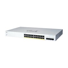 Cisco switch CBS220-24P-4X, 24xGbE RJ45, 4x10GbE SFP+, PoE+, 195W - REFRESH