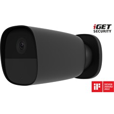 iGET SECURITY EP26 Black - WiFi bateriová FullHD kamera, IP65, zvuk, samostatná a pro alarm M5-4G CZ