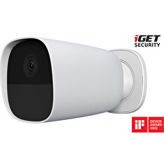 iGET SECURITY EP26 White - WiFi bateriová FullHD kamera, IP65, zvuk,samostatná a pro alarm M5-4G CZ