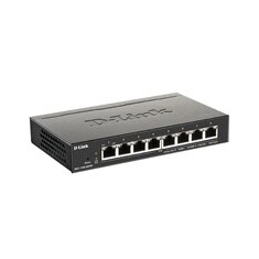 D-Link DGS-1100-08PV2 8-port Gigabit Smart Managed PoE switch, PoE budget 64W, fanless