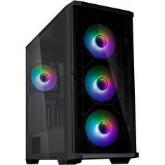 Zalman skříň Z10 Duo / ATX / 4x120 mm ARGB fan / 2xUSB 3.0 / USB-C / tvrzené sklo