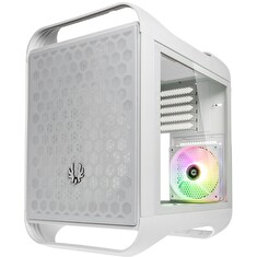 BitFenix skříň Prodigy M 2022 / mATX / 1x60mm +3x120mm ARGB fan / 2xUSB 3.0 / tvrzené sklo / bílá